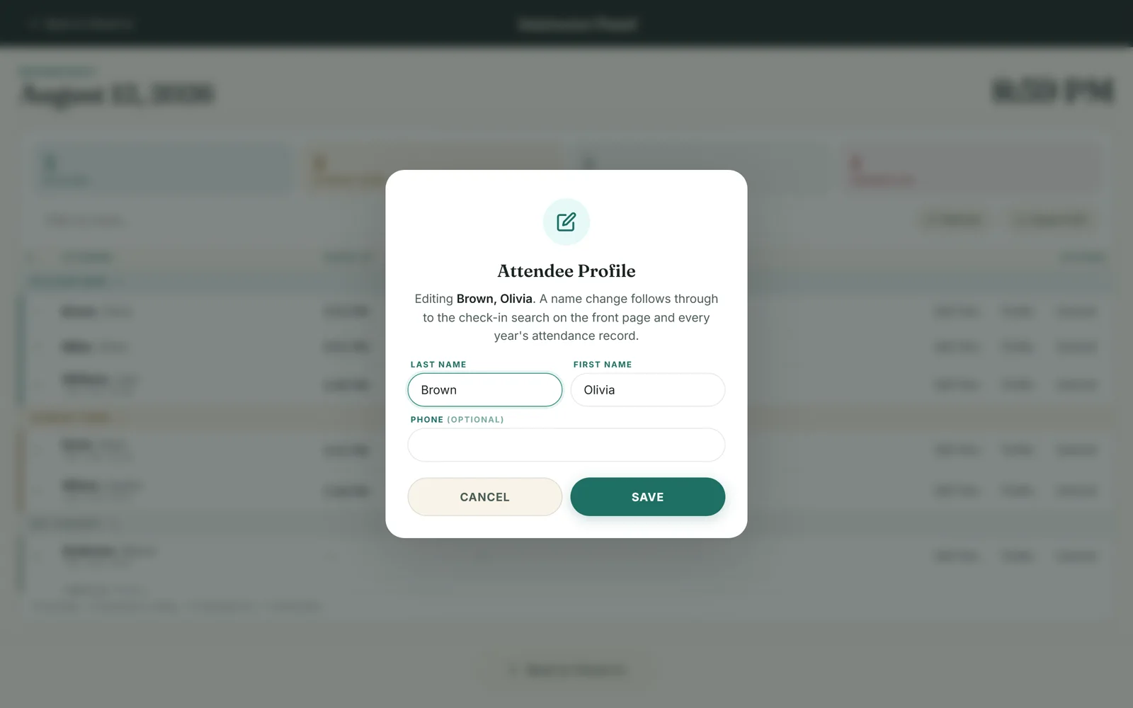 Edit profile